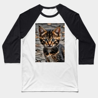 Feral Kitten Baseball T-Shirt